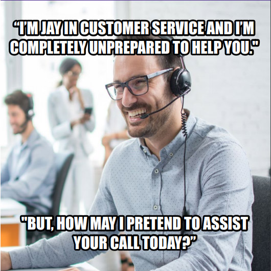 customer service screenshot